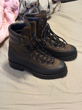 Belstaff Mountain Boots - Rugged Lace-Up Ankle Boots